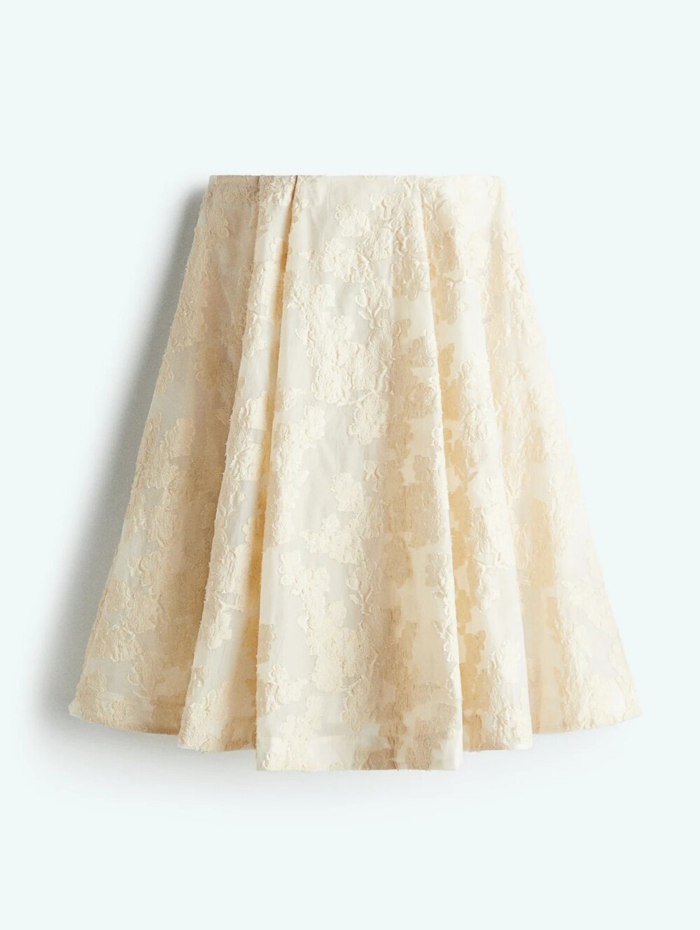 H&M Edition Jacquard Strapless Mini Dress Small In Cream - Picture 3 of 11